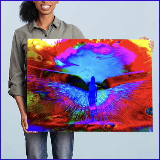 Angel Guardian Glass Print